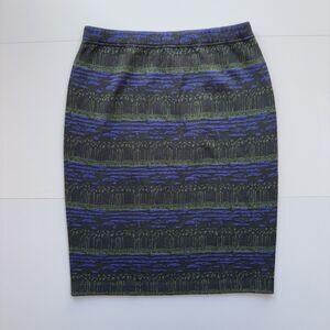 St John Collection Marie Gray Women's 12 Santana Knit Pull On Knee Length FLAW